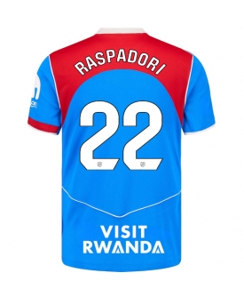 Billige Fotballdrakt Atletico Madrid Giacomo Raspadori #22 Replika Tredjedrakt 2025-26 Kortermet Billige Fotballdrakt Atletico Madrid Giacomo Raspadori #22 Replika Tredjedrakt 2025-26 Kortermet
